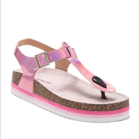 new Sprox ✪ Rainbow Thong Sandal ✪ Metallic Pink - Picture 12 of 13